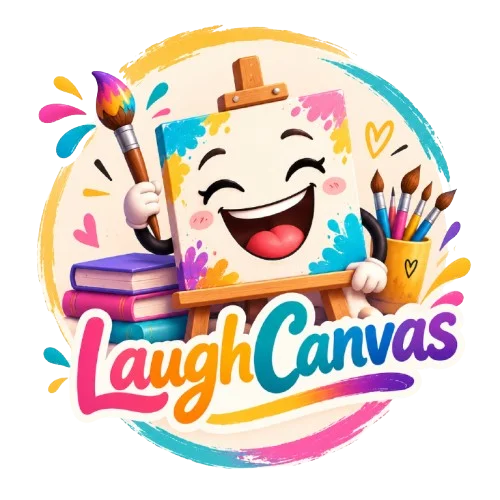 logo for laugh canvas