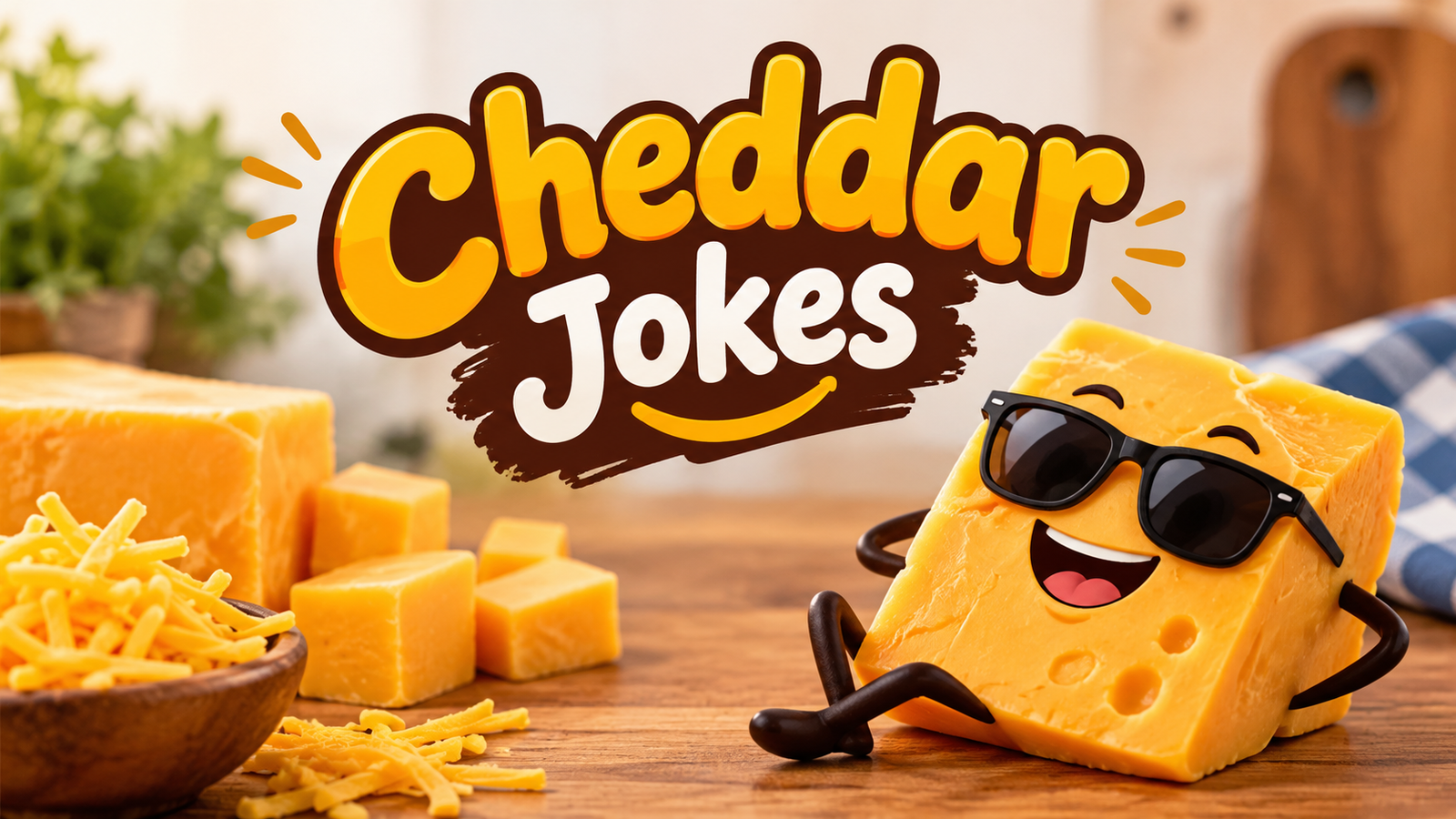 Hilarious Cheddar Jokes + Jokes Generator